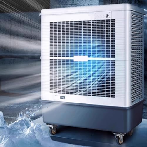 Smart Air Conditioners 3 Wind Speed Adjustment Evaporative Air Cooler with Casters and Water Level Gauges Swamp Cooler 150L/160L Water Tank 220v 700W(100 * 60 * 140cm)