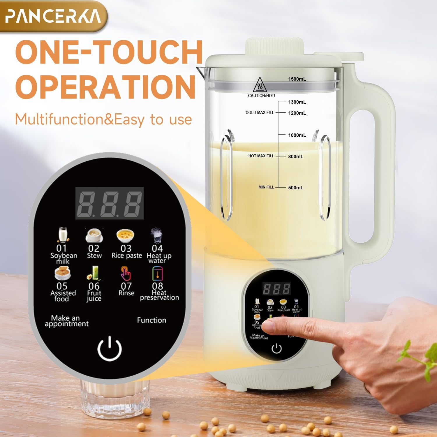 Nut Milk Maker Machine, Multi-Functional Automatic Blender, Automatic Soy Milk Maker