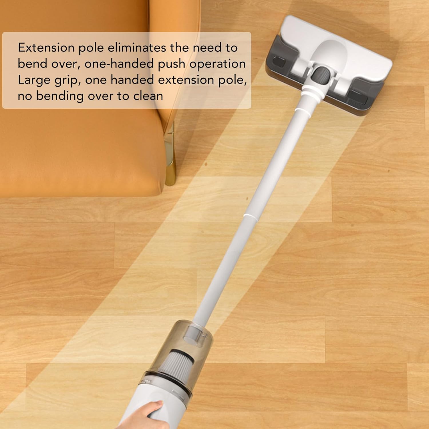 Asixxsix 43000pa Cordless Vacuum Cleaner and Mop Combo, Handheld Vacuum Cleaner Rechargeable Upright Vacuum with Water Cordless Hardwood Floor Cleaner for Home Tile Floor Pet Hair