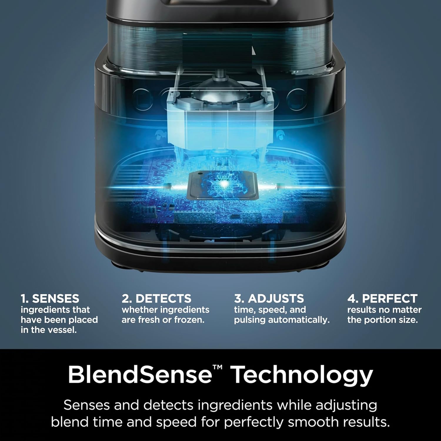 Ninja Detect Power Blender + Personal Single-Serve (TB 300), BlendSense Technology, Kitchen Countertop, 72 oz. full-size pitcher, 24 oz. single-serve cup, Liquid Detect, Silver