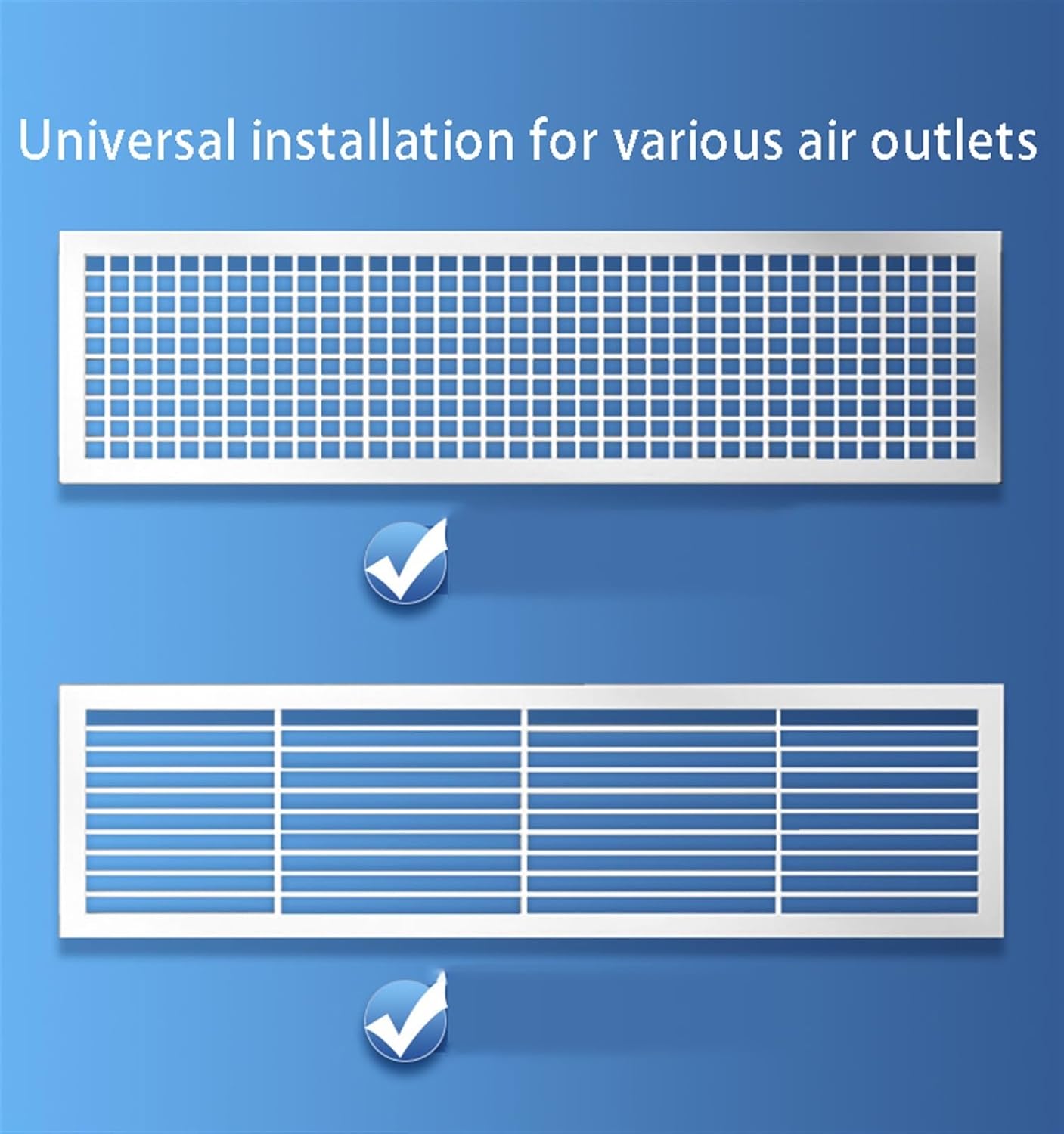 Air conditioning deflector Louvered Type Central AC Air Flow Deflector, Adjustable Air Conditioner Deflector, Air Wing Air Cooled/Hot Baffle Wind Direction Windshield for Home