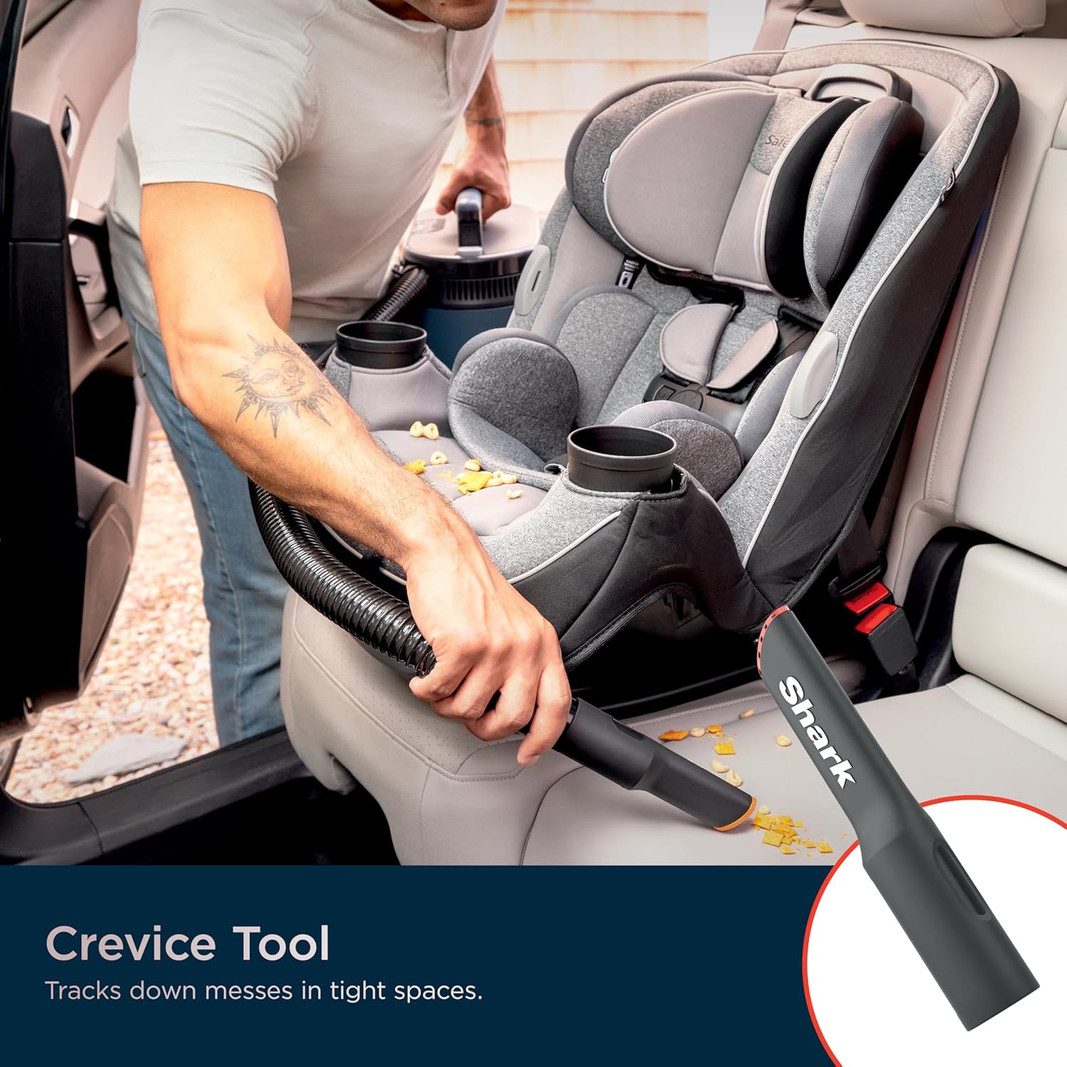 Shark MessMaster Portable Wet Dry Vacuum, 1 Gallon Capacity, True Grip Accessory Suite, Corded, Perfect for Pets & Cars, Ultra-Powerful Suction for Tough Wet & Dry Messes, Burgundy, UV105