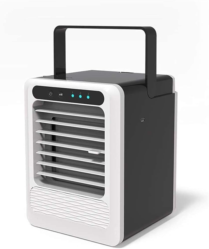 Portable Air Conditioner Fan, Air Cooler Fan, Quiet Mini Air Conditioner Fan, Desk Cooling Fan for Home, Bedroom, Travel, Office
