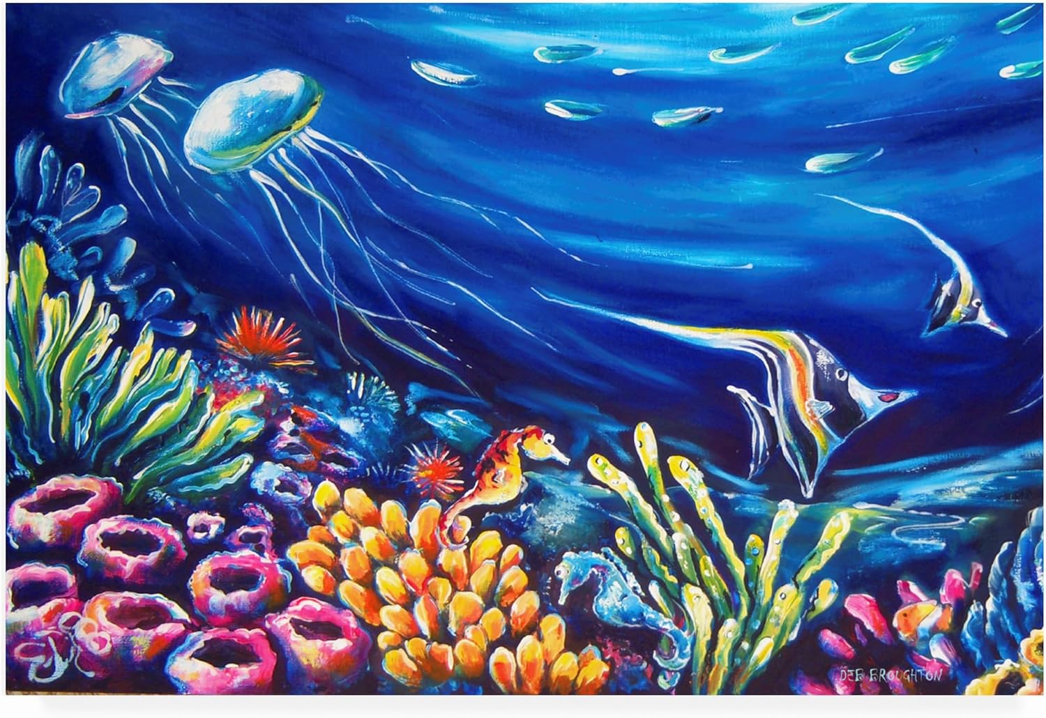 Trademark Fine Art ' Reef Magic ' Outdoor Canvas by Deborah Broughton