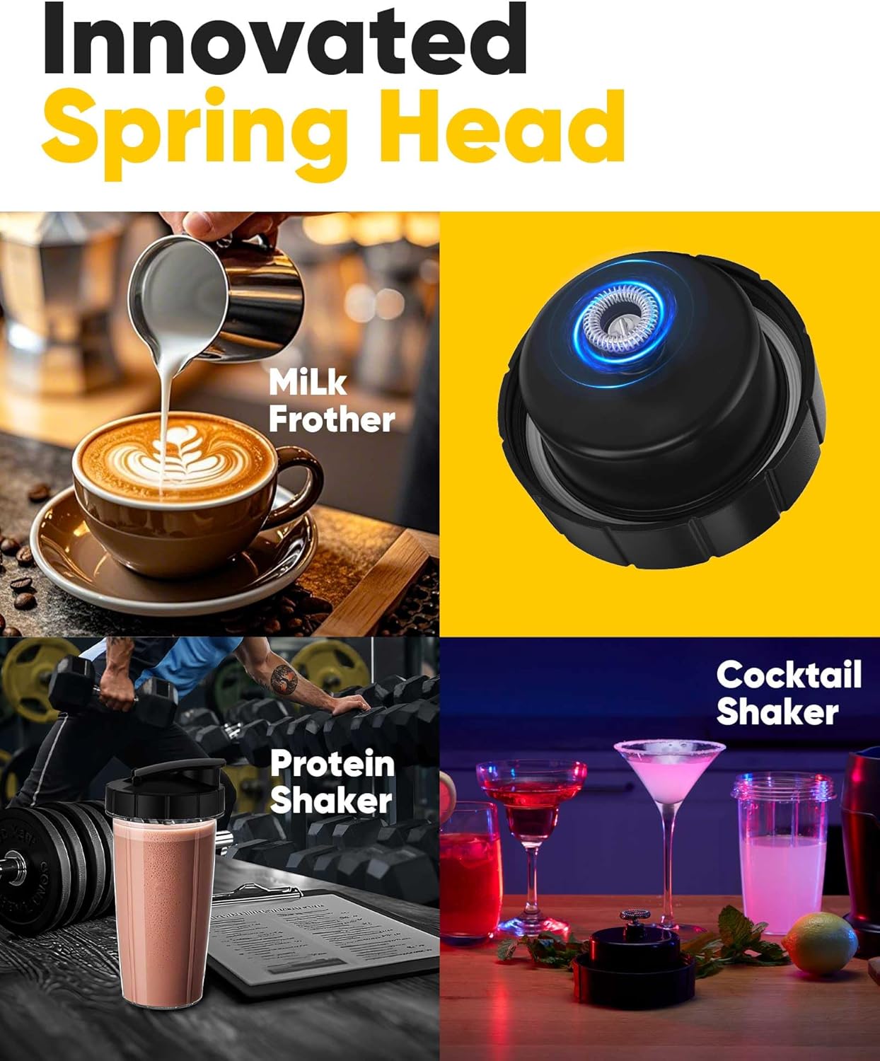 11-in-1 Smoothie Blender, Personal Blender Margarita Machine with 1200-Watt Base, for Smoothies, Ice and Fruit