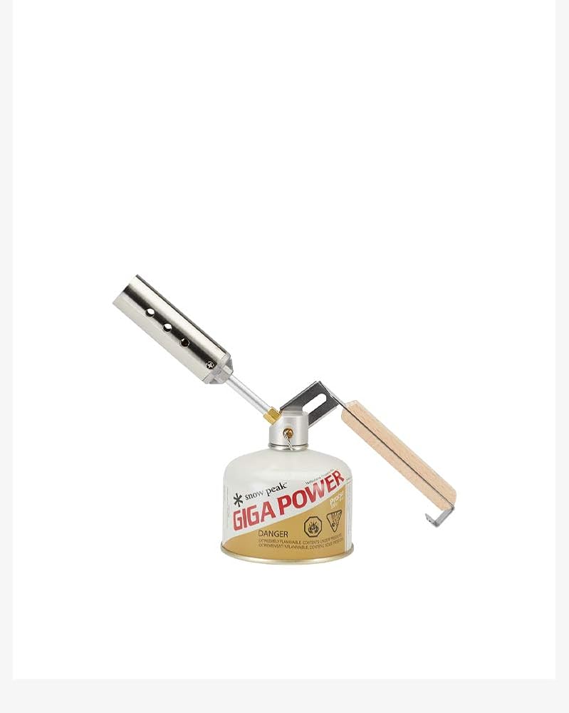 Snow Peak Folding Torch, GT-110R, Made in Japan, Lifetime Product Guarantee, Lightweight and Compact for Camping