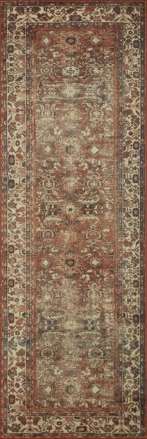 Loloi Magnolia Home by Joanna Gaines Banks Collection BAN-04 Brick/Ivory 2'-6