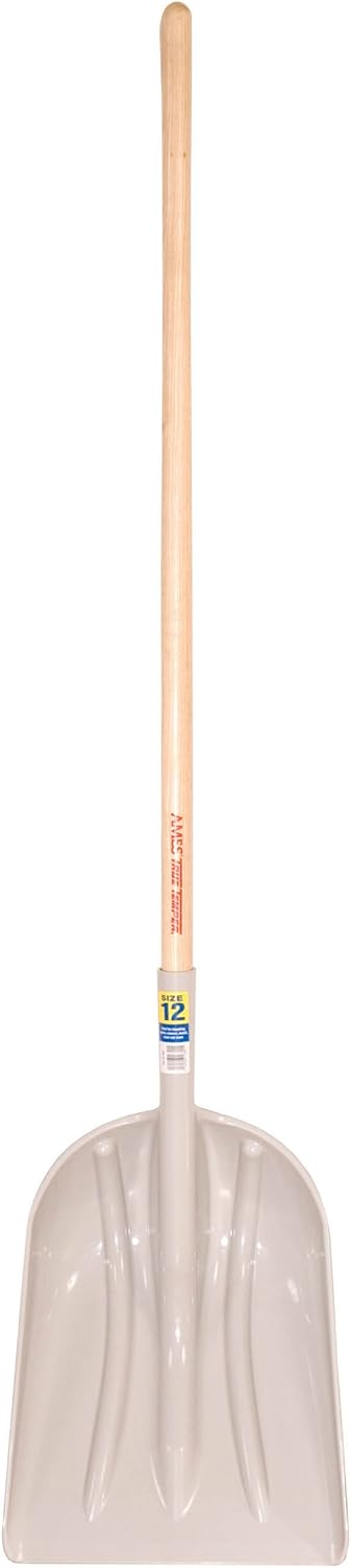 Ames True Temper Long-Handled Poly Scoop Shovel