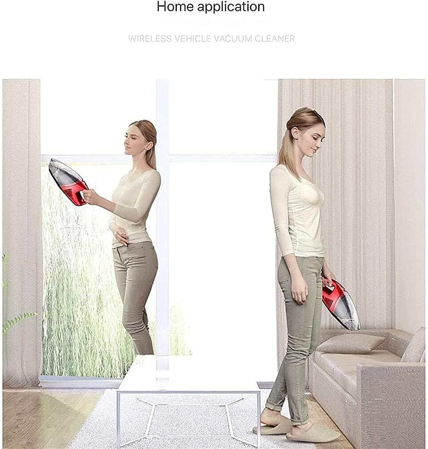 Handheld Vacuums Cordless,14.8V Lithium Powered Effortless Cleaning Hand Vacuum Cleaner, Handheld Vac Wet Dry Car (Red)