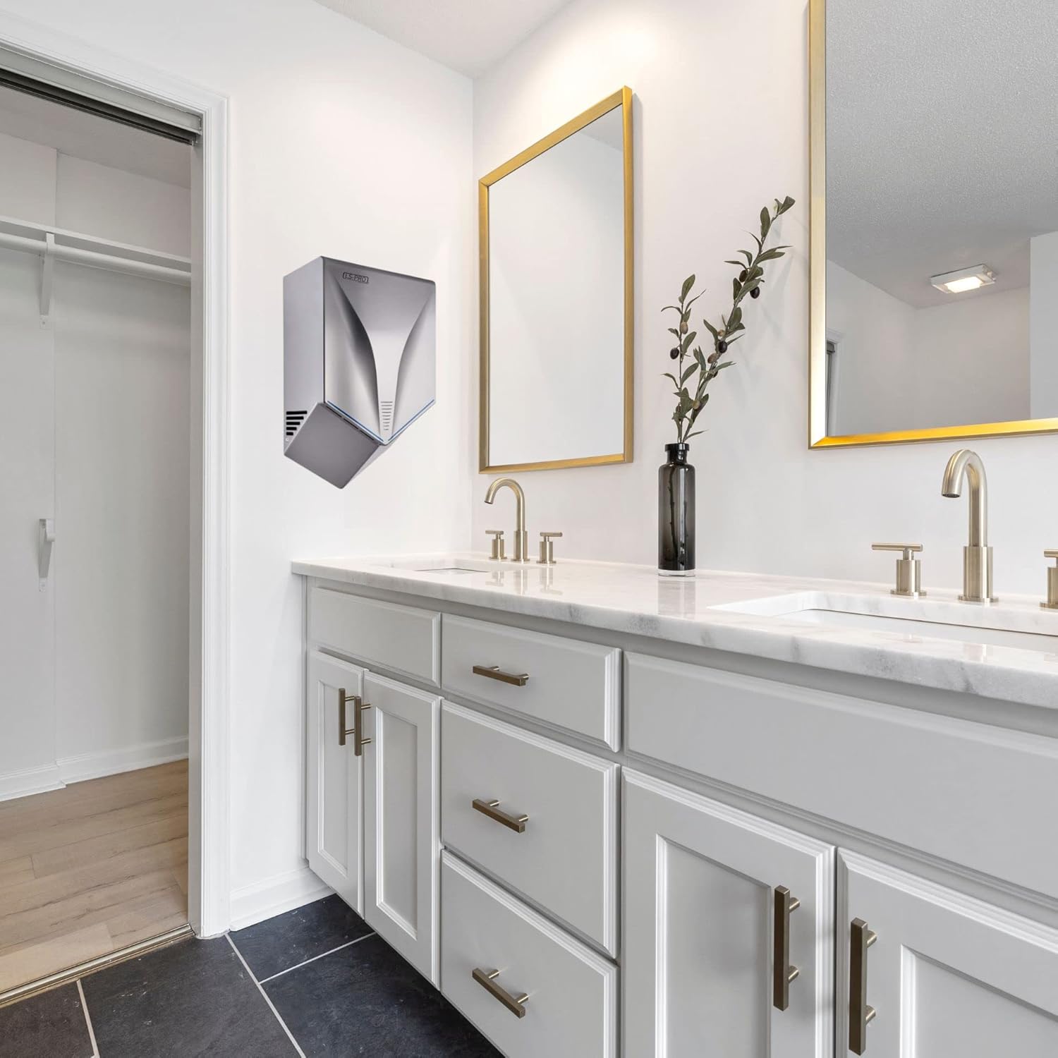 LS-PRO Automatic Hand Dryer for Commercial Bathrooms. High Speed Hot Air, Dry Hands in 7s. No Touch Operation with Infrared Sensor. Easy & Fast Installation. Low Noise 60 dB. 1 Year Warranty.