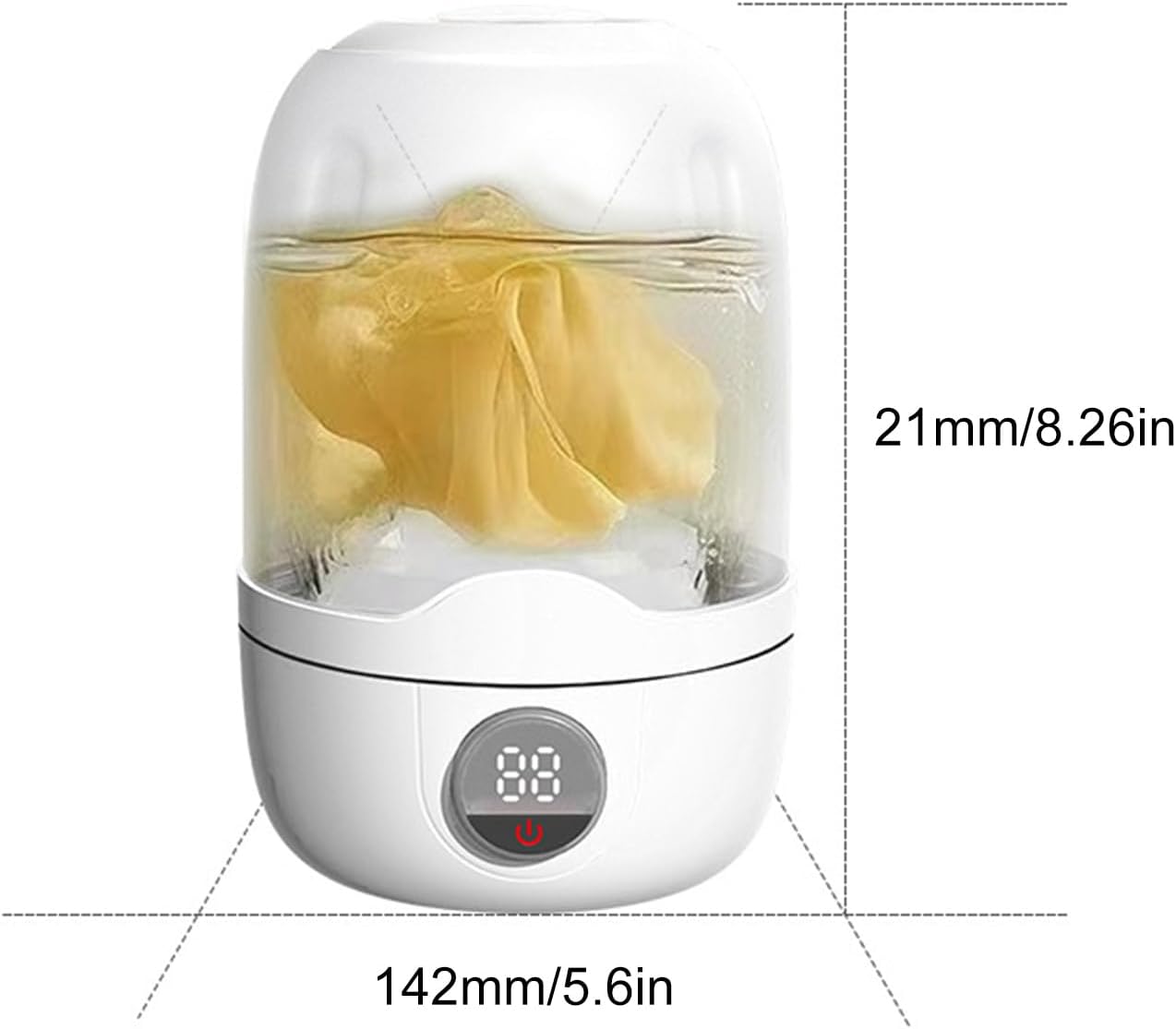 Portable Mini Washing Machine – Electric Washer, Compact Cleaner | Rechargeable Laundry Device, Underwear Cup Tool, Space-Saving Utility use for Apartments Dormitories Camping Tiny Rooms Travel