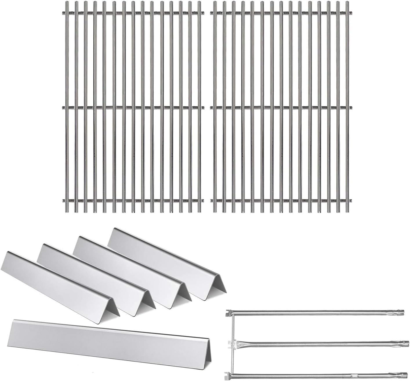 Hongso 19.5 Inch Grill Grates, 24.5 Inch Flavorizer Bars, 34-1/4
