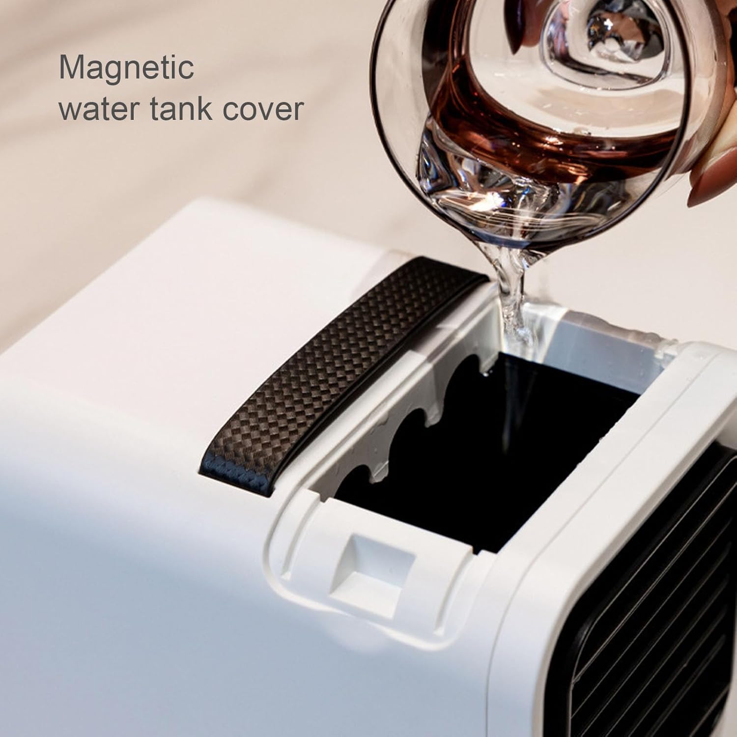 Desktop AC Unit, Portable Air Conditioner with Adjustable Wind Speed, USB Type C Interface, LED Touchscreen, Quiet Cooling Fan for Bedroom or Office