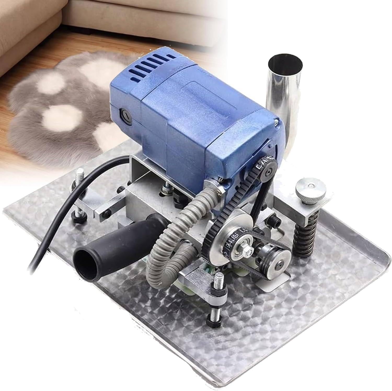 Carpet Trimmer, 15000 RPM Carpet Flat Cutting Machine for Carpet Rugs, Cut and Loop Pile Carpet Tufting Artwork, 8 Minutes Fast Cleaning