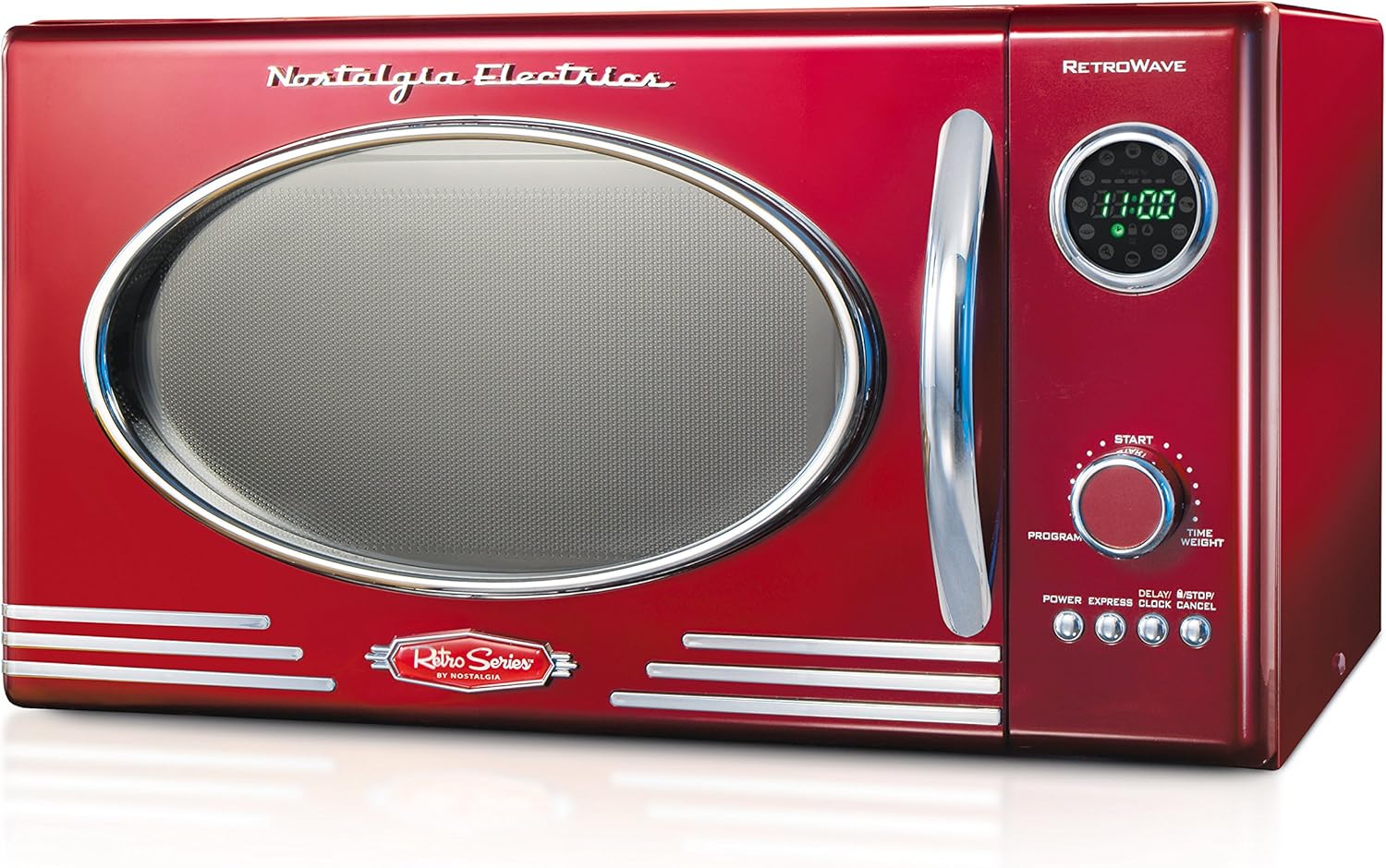 Nostalgia RMO400RED Retro 0.9 Cubic Foot Microwave