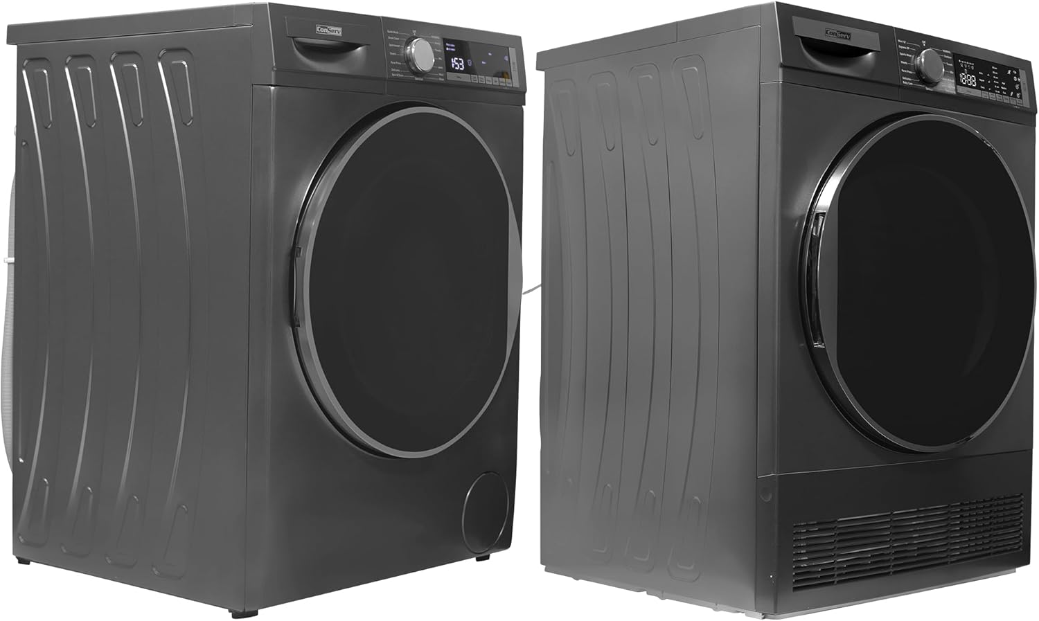 2.2 cf 120 V Washer & 4 Cf 220V Condensing Dryer (Titanium)