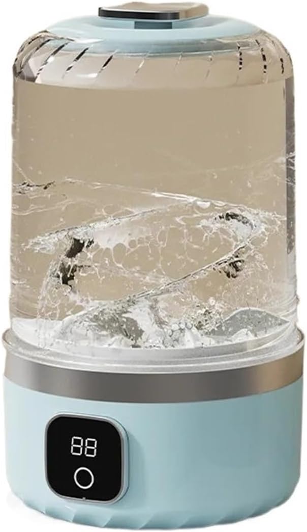 Cordless Electric Washing Machine Charging 2-speed Adjustment For Travel Socks Underwear Small Portable Washing Machine,for Travel,Camping, RV & Dorms(Blue)