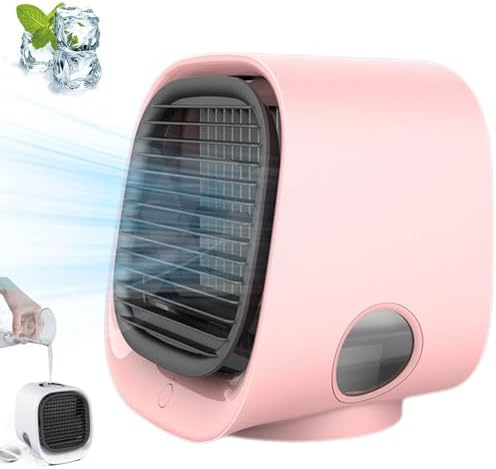 Oribreeze Air Conditioning,Mini Portable Rechargeable Desktop Air Cooler with 3 Wind Speed,Multifunctional Low Noise Air Conditioner for Office,Bedroom,Shcool /1670