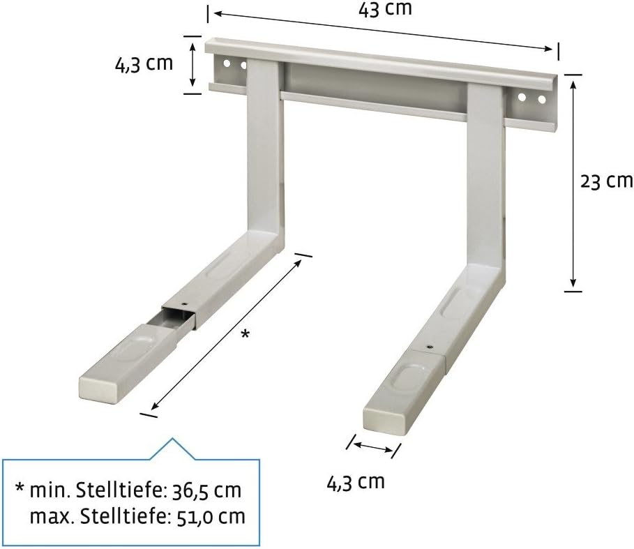 Xavax 110930 Microwave Bracket, White