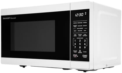 SHARP Compact Countertop Microwave Oven with Removable 10