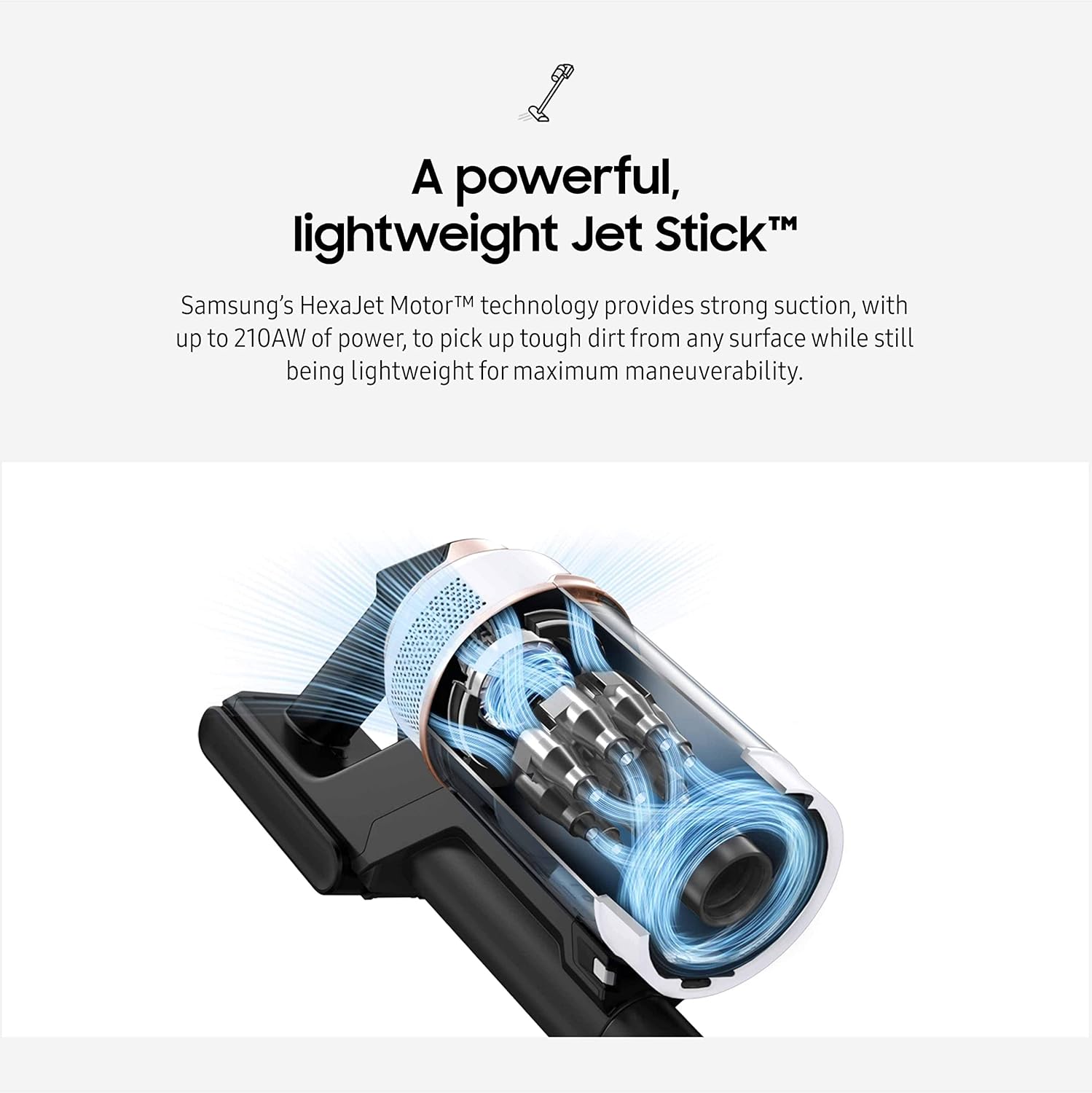 Samsung Bespoke Jet Cordless Stick Vacuum w/ Clean Station, VS20A9580VB/AA, 2023, Midnight Blue (Renewed)