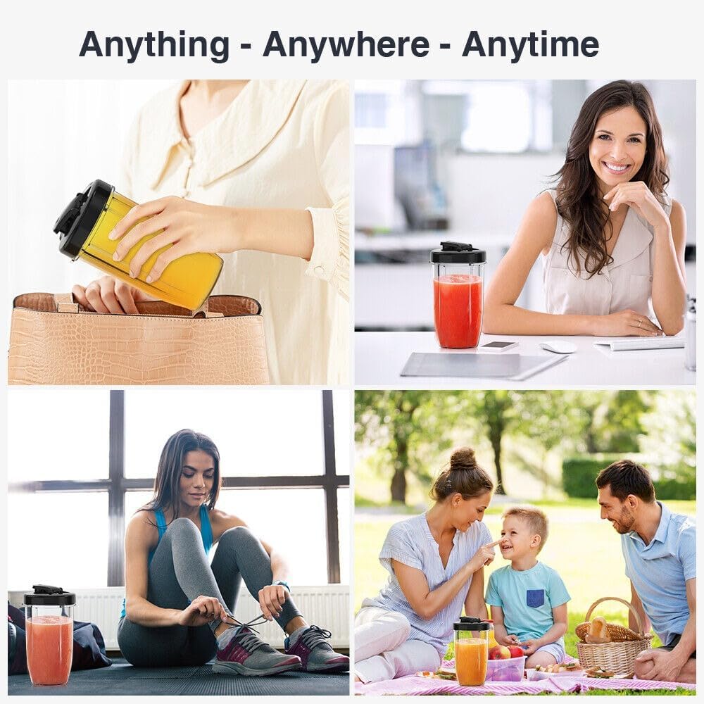 900W Electric Juicer Fruit Vegetable 11Pieces Personal Blender and Grinder Combo