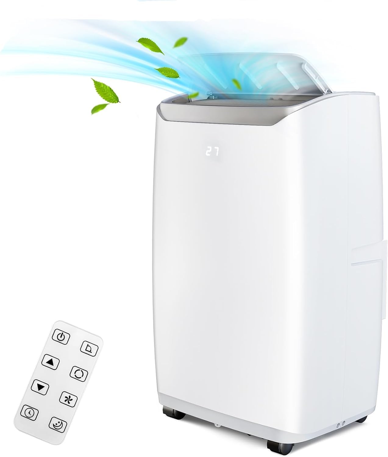 Acekool 12,000 BTUs Portable Air Conditioners with Remote Control, 3-in-1 Portable AC Unit with Dehumidifier & Fan, Cools Room up to 550 sq.ft., Smart/Sleep Mode, 24H Timer