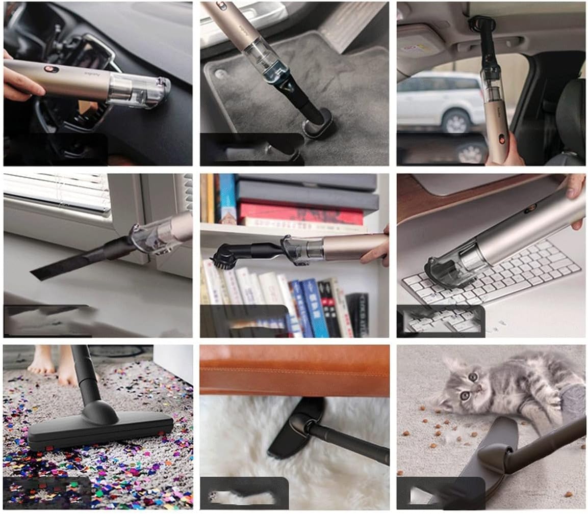 Handheld Vacuum Cleaner Cordless,13000pa High Power Car Vacuum Cleaner(Quick Rechargeable) Wet&Dry Portable Vacuum Hand Held for Car and Home