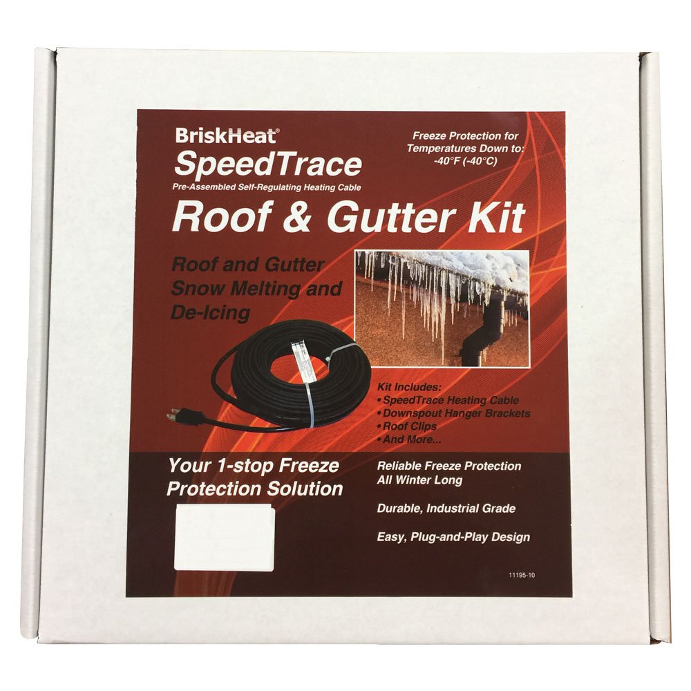 BriskHeat FFRG15-50 SpeedTrace Roof and Gutter Kits, Polymer