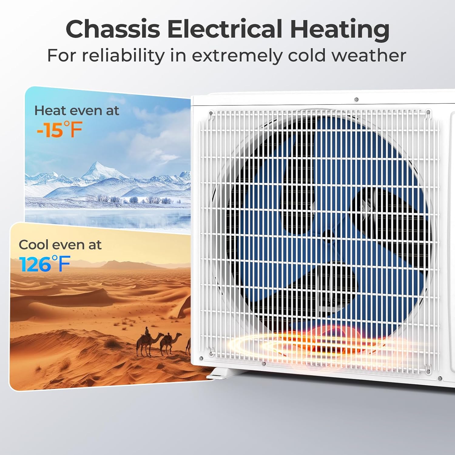 COSTWAY 12000 BTU Mini Split Air Conditioner & Heater, 208-230V WiFi Enabled 24 SEER2 Ductless Inverter AC Unit, Works w/Alexa, Cools Rooms Up to 750 Sq.Ft