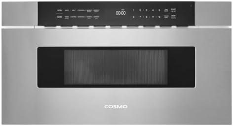 COSMO COS-MWD3012NHSS 30 in. Haven Collection 1.2 cu. ft. Built-in Microwave Drawer, Presets, Touch Controls, Defrosting Rack, Stainless Steel