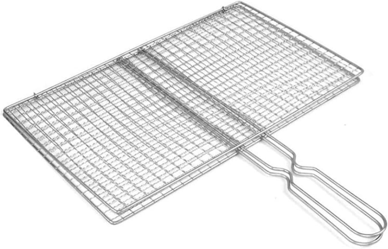 Stainless Steel BBQ Grill Mesh Net - Triple Vis Rack for Outdoor Camping, Picnic & Party - Durable Barbecue Accessories for Universal Grill Cooking Tools