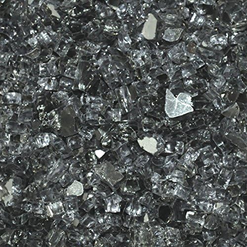 Fire Glass for Fire Pits Gray 1/4