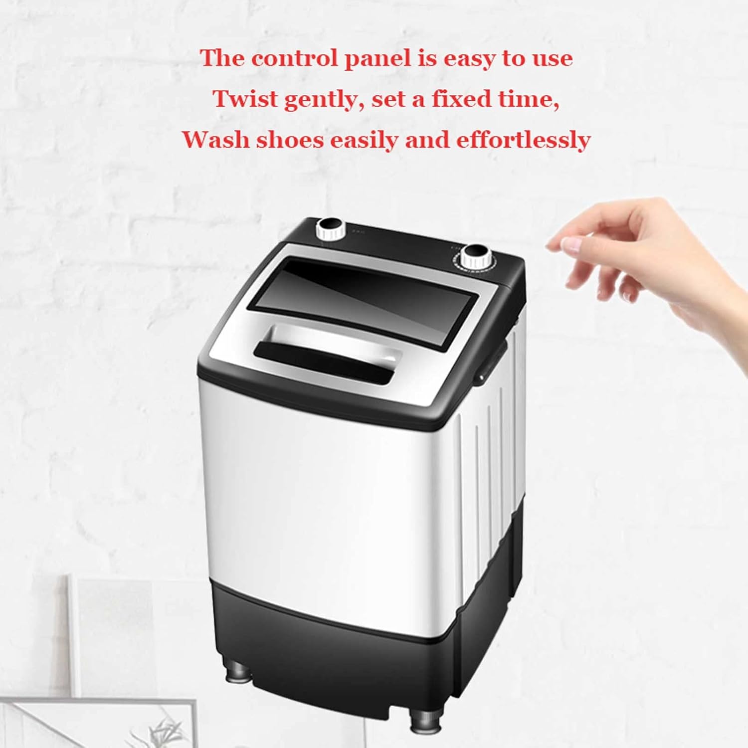 Portable Washing Machine semi-Automatic Household Small Dormitory Laundry Machine 7 Kg Large Capacity Silent and Energy Saving Suitable for Dormitory Apartment Rv (Violet)