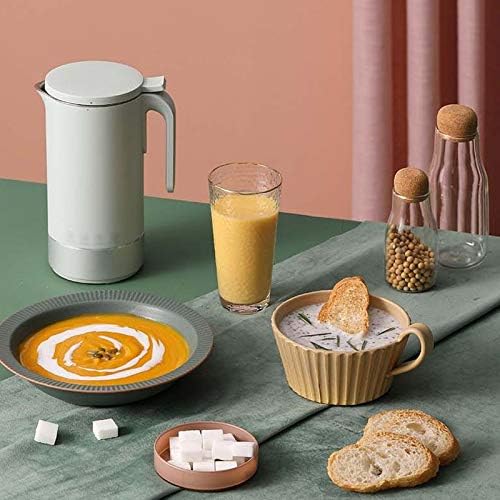 Soymilk Machine Automatic Mini Electric Heating Soya-Bean Milk Juicer Stir Rice Paste Maker Filter-free 350ml(E)