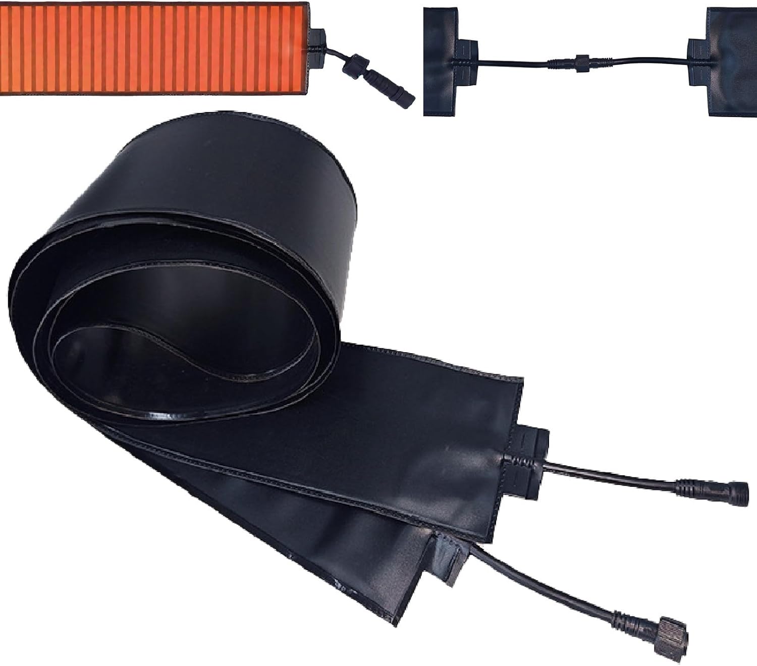 Heated Snow Melting Mats for Roof and Gutters, 50℃/122℉ Roof Snow De-Icing Kit, Roof Heat Tape for Ice Dam & Pipe, PVC Flexible Material-Supports Curling 760cm/24.9ft