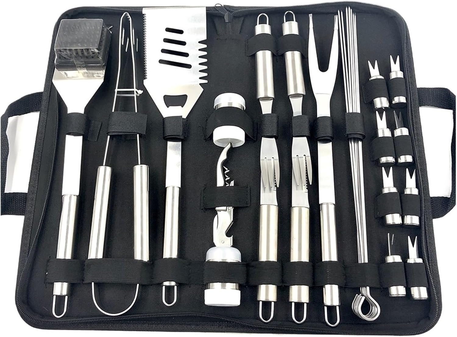 BBQ Tools Set Barbecue Grilling Utensil Accessories Camping Outdoor Cooking Grill Kit Utensils(29PCS SKT0009)