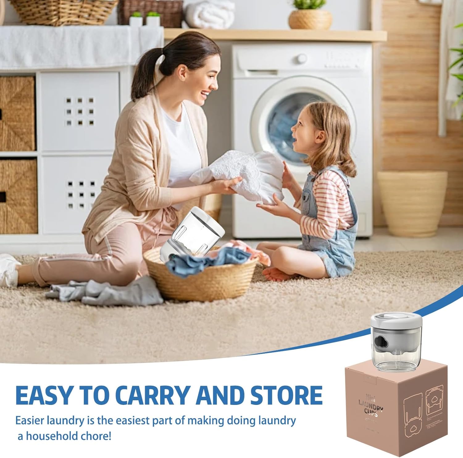 Portable Washing Machine, Underwear Small Washing Machine Compact Laundry,1.6L Rechargeable Cordless underwear washer, Deep Clean Socks, Underwear, Baby Clothes For Solo Living, Apartments, Travel