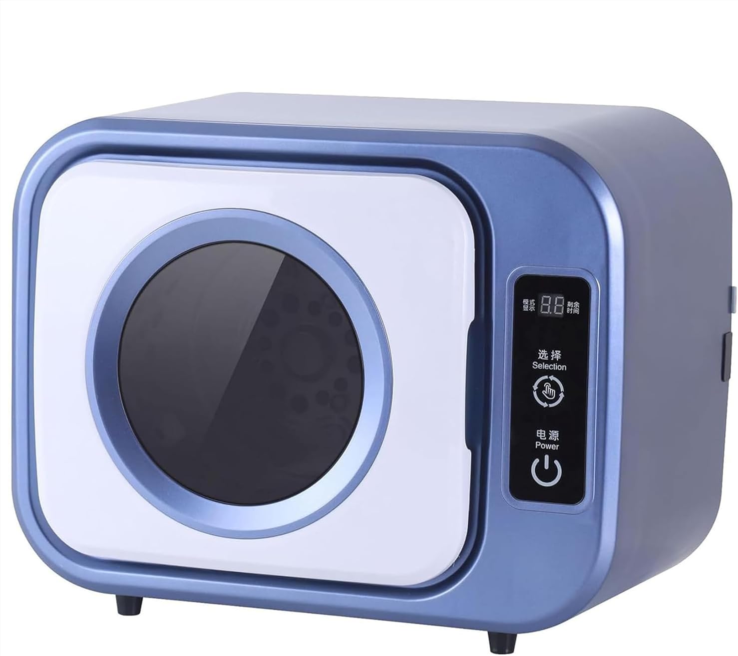 Portabl Tumble Dryer, Electric Clothes Dryer, 3 Gear Adjustment, 3D Quick Drying In 30 Minutes, Dry Clothes Capacity 1kg, with Stainless Steel Tub, for Apartment, Home, Dorm