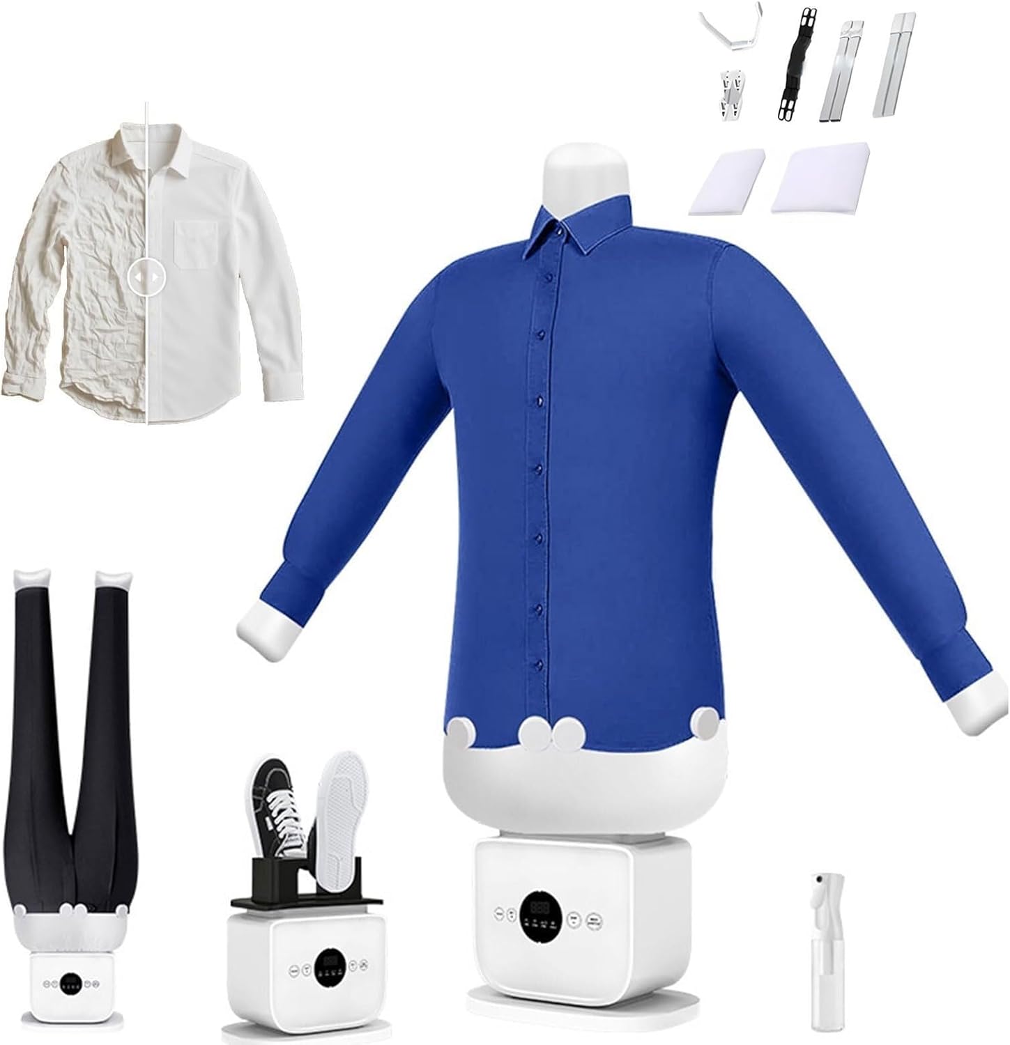 3 In 1 Automatic Ironing Machine, Hands free Steam Iron with Built in Aromatherapy Tank, Heating Temperature Reaches, 360°Without Blind Spots Drying