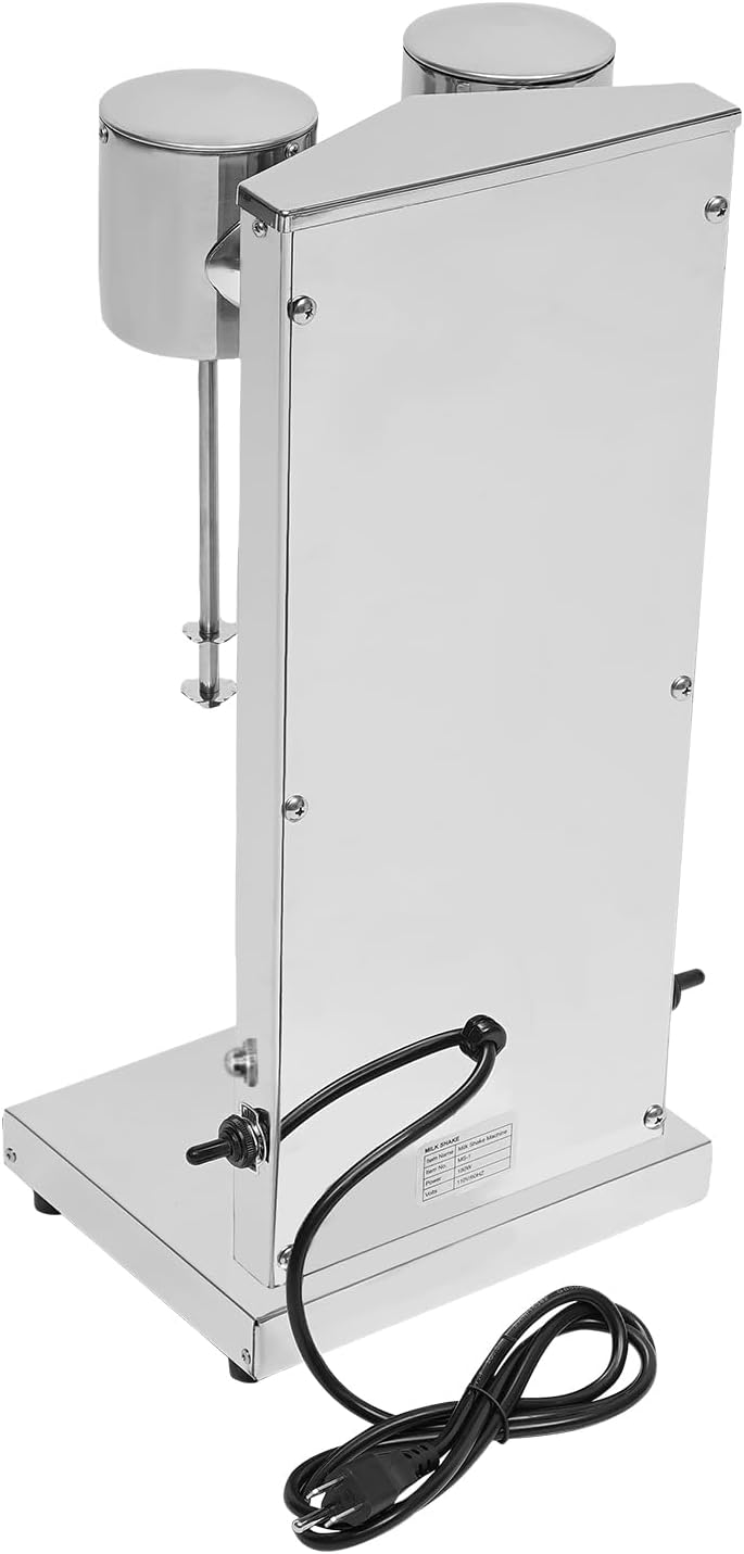 Commercial Milkshake Machine, Milkshake Maker, Electric Milkshakes Blender, 360W 16000RPM Stainless Steel Drink Mixer with Two 27.05OZ Cups for Milk Tea Coffee Shakes, 110V (dual-headed)