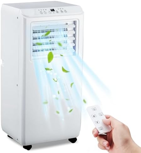 Portable Air Conditioner 3 in 1 with Remote Cool, KOKEBREN 10000 BTU(ASHRAE) / 6500 BTU (SACC), Dehumidifier & Fan Modes For Home Up To 450 Sq.Ft, Installation Kit For Room, Office, Dorm, Bedroom