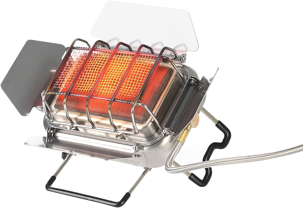 Fire-Maple Sunflower X Dual-Purpose Camping Heater & Stove | 2.5kW/8530BTU Portable Infrared Outdoor Heater with Windproof Design | Compact, Stainless Steel for Hiking, Backpacking & Emergency