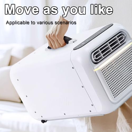 Portable Air Conditioner with Remote Control - Drain-Free Function, Touch Panel, No Installation Required for Office&Camping Use (Black)