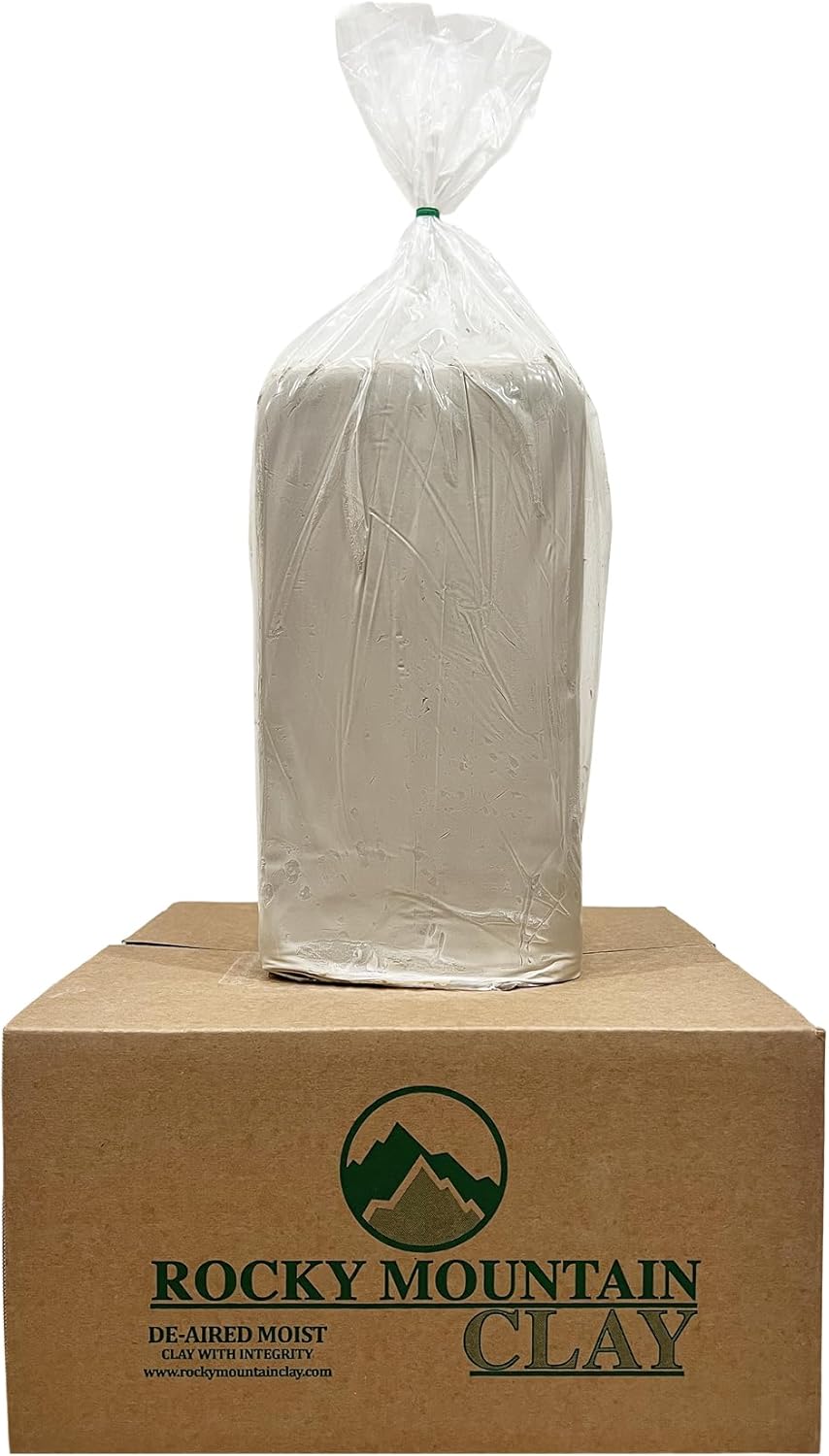 Pottery Clay: Mid Fire Best Mix- BMix - BMX 5-7 Grog Cone 5-7 - Rocky Mountain Clay (50, Pounds)