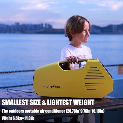 Tent Air Conditioner,Portable Air Conditioners,Pportable Air Conditioner,Portable AC Unit,Portable Air Conditioner Camping,Camping Fan with Dehumidifier,Tent,RVs or Home Use yellow