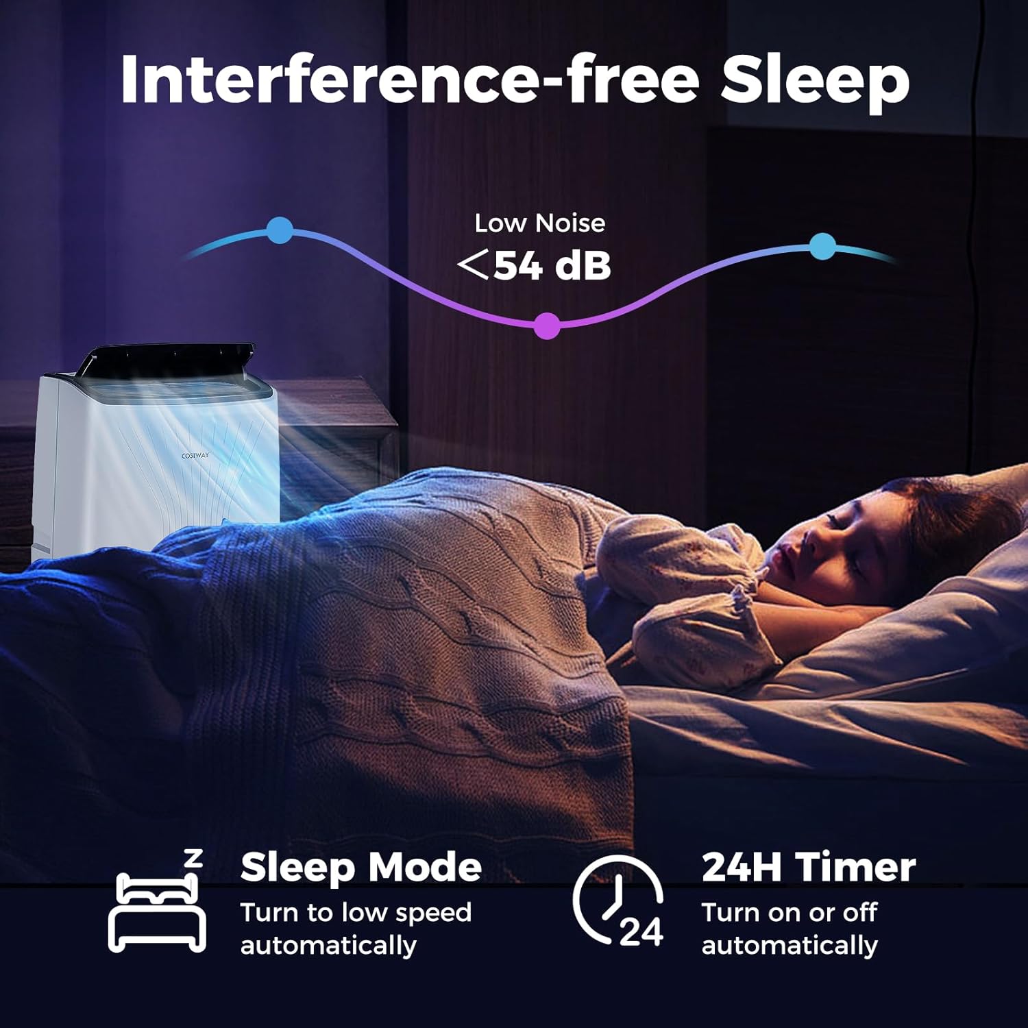 COSTWAY 14000BTU Portable Air Conditioner with Heat, Smart WiFi Enabled AC Unit, Fan & Dehumidifier w/ 24H Timer, Sleep Mode, Remote Control & Installation Kit, Cool Rooms up to 700 Sq.Ft (14000BTU)