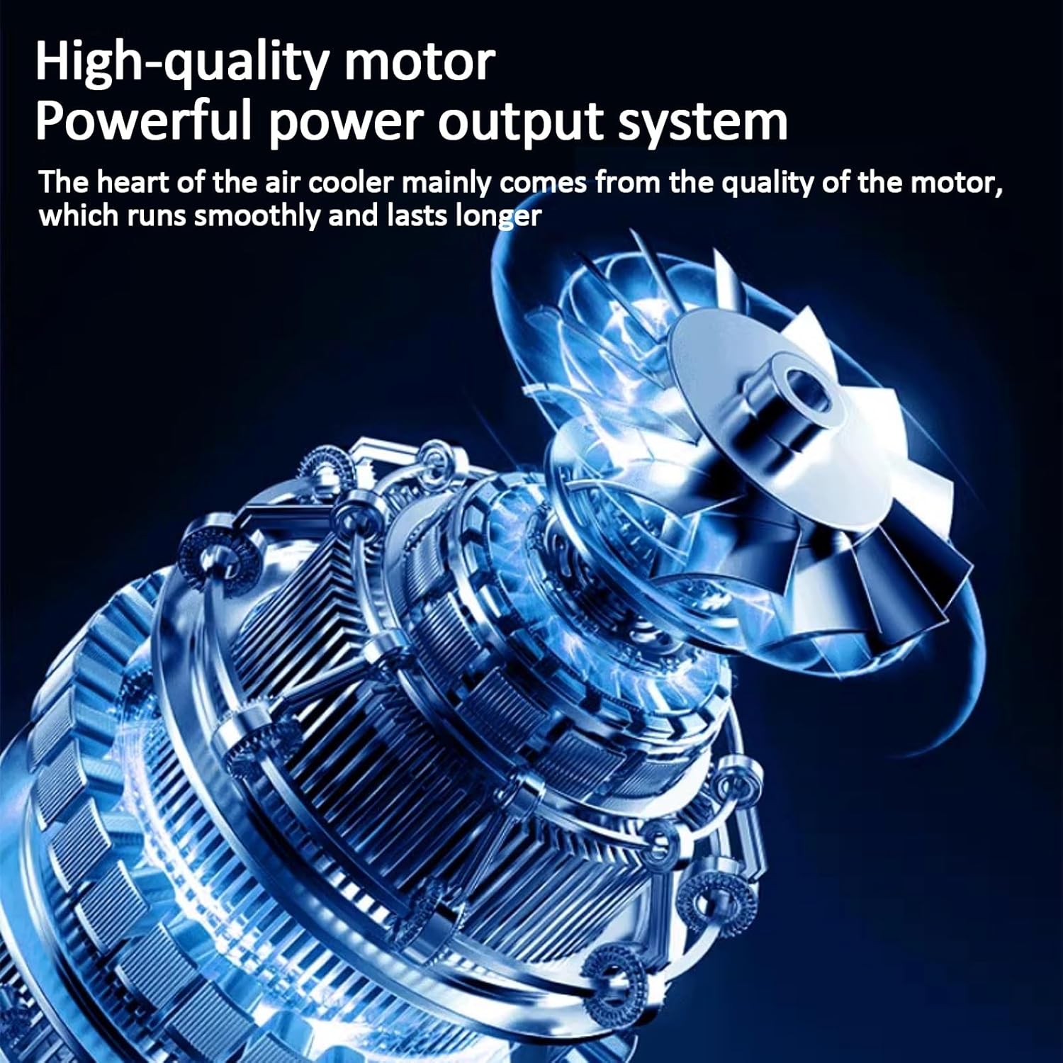 Generic Swamp Cooler, Air Conditioner Portable Strong Wind, Three Wind Speeds 120° Oscillation 8 Ice, Evaporative Conditioner for Room Office Outdoor