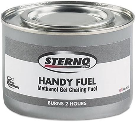 Sterno Handy Fuel Methanol Gel Chafing Fuel, Two Hour Burn, 72 Fuel Chafing Cans, 189.9 G