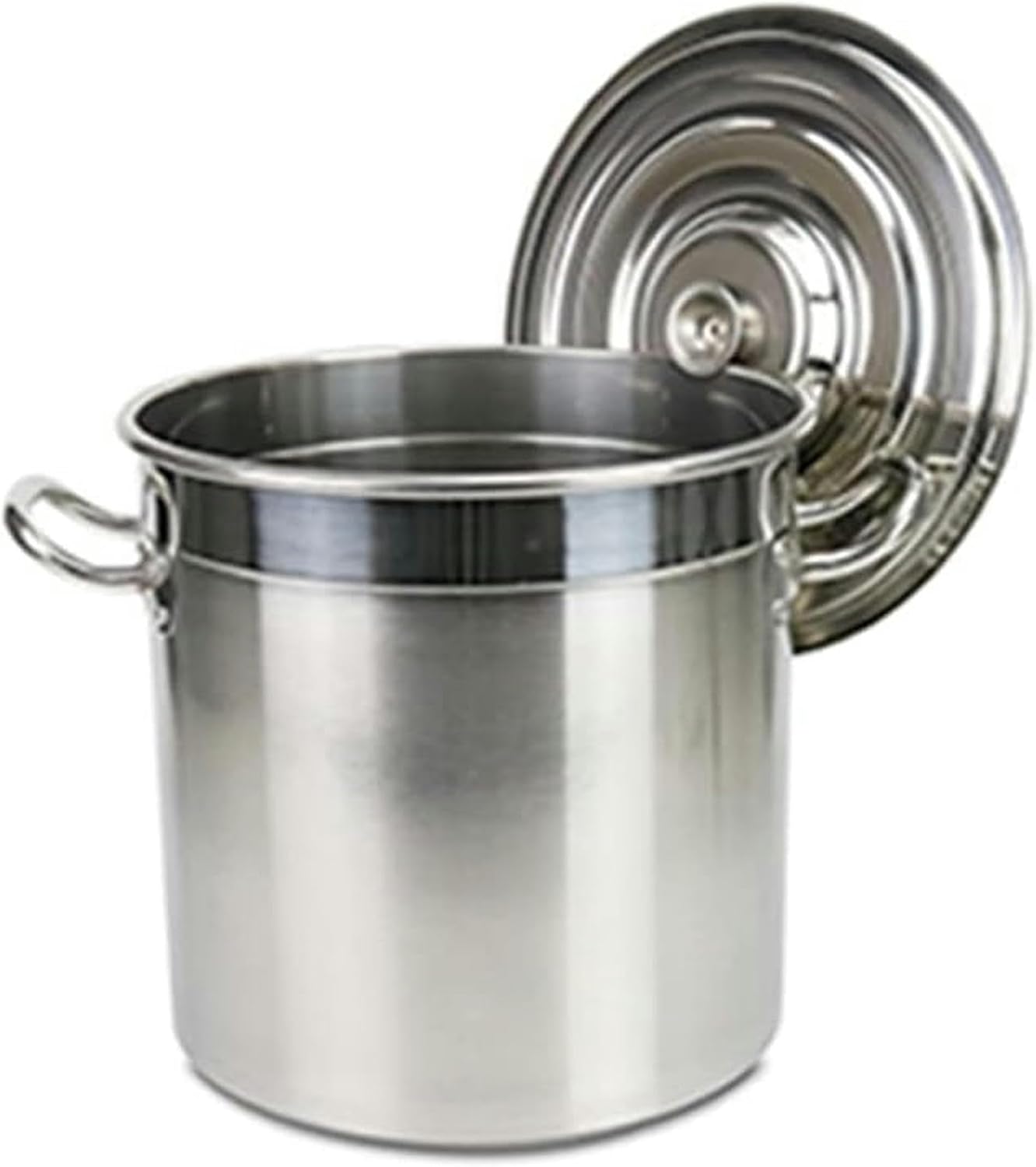 Stainless Steel Stockpot Large Crab Seafood Boil Pot 27QT/45QT/63QT Turkey Fryer Bucket with Strainer Basket and Lid for Commercial Kitchen Outdoor,35cm/13.8inch ，45cm/17.7inch
